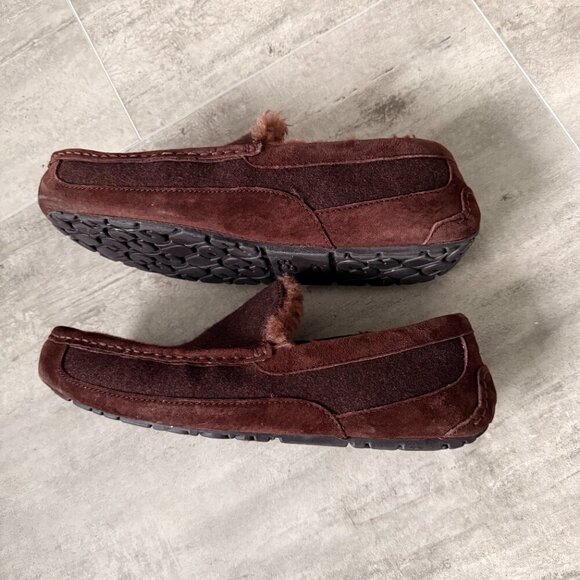 UGG Men's Brown Ascot Corduroy II Moccasin Slipper Size 12 - Picture 11 of 12